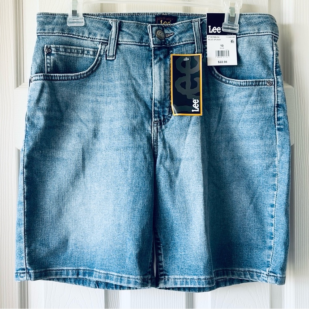 Lee Blue Bermuda Jean Shorts